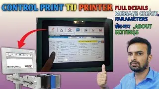Control print machine | Tij printer settings | Control print tij printer