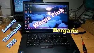Laptop Lenovo Thinkpad T530 Layar bergaris