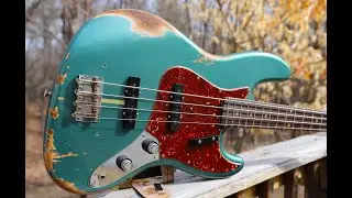 Fender 2020 Custom Shop 1960 Jazz Bass Heavy Relic Aged Sherwood Green