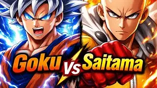 Goku vs Saitama &ndash; The Ultimate War of Legends! #anime #animeedit #goku #onepunchman  #gokuvssaitama 