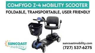 ComfyGo Z-4 Ultra-Light Electric Mobility Scooter | Lightweight, Foldable & Travel-Ready