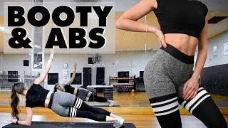 FLAT BELLY & ROUND BOOTY BLASTER WORKOUT // No Equipment - At Home