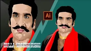 Bulla | Vector Art | #Mukesh_Rishi_ #Timelapse | Beyond_the_compare | Artist_Anupam_Singh