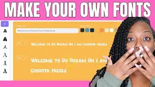 How to MAKE YOUR OWN FONT with CREATIVE FABRICA'S: FONT GENERATOR | A.I.
