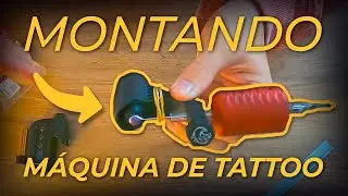 Como Montar Máquina de Tatuagem de Agulha de Haste para Iniciantes #tatuagem