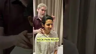 Chiropractic adjustment for neck pain relief by chiropractor Dr. Sudarshan
