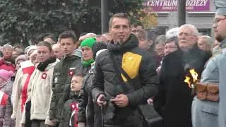 PRASZKA - 107 rocznica odzyskania niepodległości.Uroczyste wciągnięcie flagi na maszt