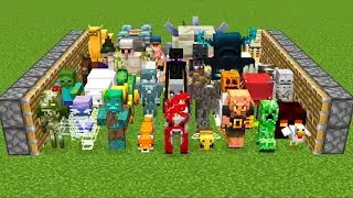 All New minecraft mobs combined x100