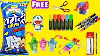 Geometry Box Snacks With Free Gift Inside 🤩 | Snacks Unboxing | Fun Unbox Review 🤩&hearts;️