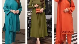 Solid color Dress designing ideas|one color dress designing summer casual 2022