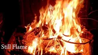2 Hours of Quiet Campfire with Soft Ambient Music | Sleep & Relax | Still Flame