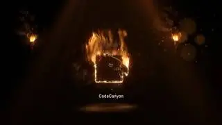Realistic Fire Logo-After Effects Template Videohive
