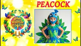 Peacock fancy dress lines | 5 Lines on My favorite bird | simple easy essay speech #wordswisdomart