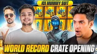 Bixi OP New World Record 😱🔥 Glacier Mummy Suit Crate Opening in BGMI