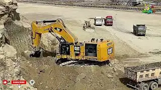 CAT 6015B Excavator 🚜 Fast Mercedes & MAN Truck Loading | Real Mining Power
