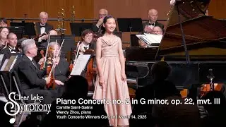Piano Concerto no. 2 in G minor, op. 22, mvt. III | Camille Saint-Sa&euml;ns | Wendy Zhou, piano | CLS