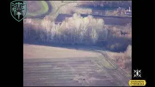 Belgorod - XX.04.2025. FPV Drone Of The SkyLords Unit Hits And Damages A Russian Howitzer.