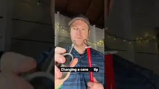 How a Cane 🦯 Tip is Changed #blind #whitecane #howitworks