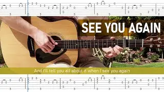 See You Again - Charlie Puth (NO RAP) | Fingerstyle Guitar Tutorial | FULL TAB + EASY TAB