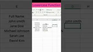Mastering Case Conversion: The Power of the Lowercase Function