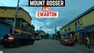 Driving DOWN Mount Rosser & through Ewarton, St Catherine