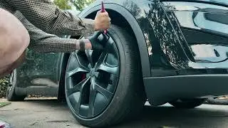 How To Remove Performance Wheel Caps (the EZ way) from Model Y Performance