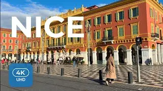 🇫🇷  Nice, France | Place Masséna to Rue Masséna — A Gentle City Walk | 4K