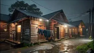 Countryside Rainstorm at Night &mdash; Deep Sleep Rain Sounds (No Talking)
