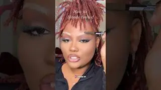 Bleach Brows w/ NO BLEACH #fullglammakeup #makeupproducts #makeuptrends
