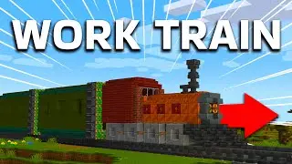 HOW TO MAKE A WORKING TRAIN in Minecraft!