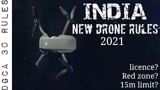 NEW DRONE RULES INDIA 2021 | DGCA rules for Nano & Micro drones | Drone legal in india? #15m limit