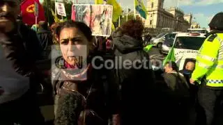 UK: KURDISH PROTESTOR: STOP ISIS TERRORISM