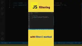 javascript filter function #shorts