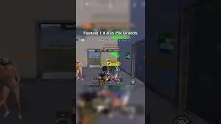 Fastest 1 V 4 in the Tournament | #shorts #bgmi #pubg #tournament #bmps