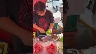 Sweet and Tangy Guava Cutting - Fruit Cutting Skills - Thai Street Food