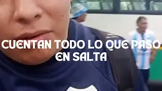 TESTIMONIO de LOS HINCHAS DE GIMNASIA DE JUJUY sobre los INCIDENTES en SALTA 21/04 .