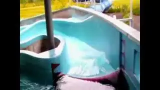 Wildwasserfluss im Europabad Karlsruhe