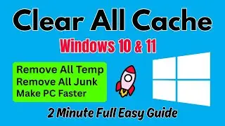 Очистка всего кэша и ненужных файлов в Windows 11/10 за 2 минуты (без установки программного обес...