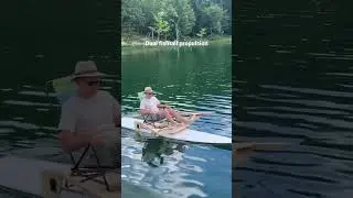 Dual fishtail propulsion for a paddle board by Mark Palmquist