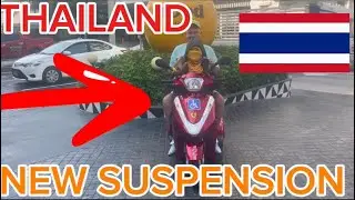 Trying the new suspension on my mobility scooter PATTAYA THAILAND 