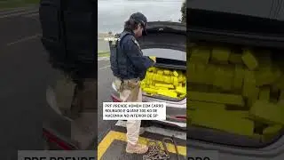 PRF prende homem com carro roubado e quase 300 kg de maconha no interior de SP #shorts