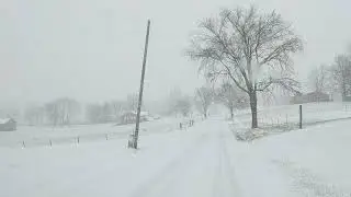 Driving in a Heavy Snowstorm! (Central Kentucky Winter Storm 1-6-22) Part 2.