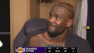 Deandre Ayton PostGame Interview | San Antonio Spurs vs Los Angeles Lakers