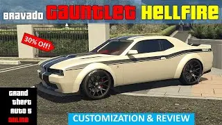 Bravado Gauntlet Hellfire Best Customization and Review (GTA 5 Online Car Review)