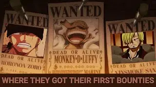 The evolution of the straw hats bounties ( how and where they got their first bounties)