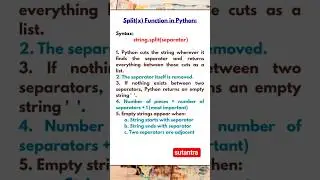 Split function in Python!! #shorts #ytshorts #pythontutorial