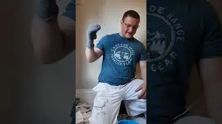 Покраска веретен с помощью носка