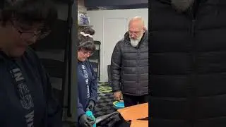 12 year old learning to cut polish with a rotary! @Detailers-Business-Academy  #shorts   #recommende