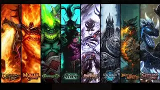 World of Warcraft TCG All Raid Decks Presentation with Music!