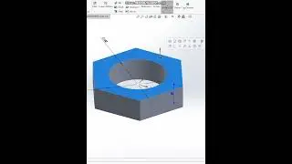 Simple Hex Nut #Design in #solidworks